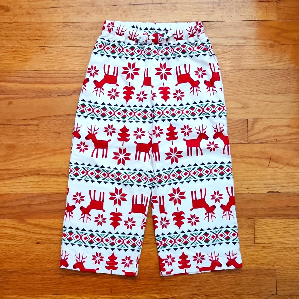 NWOT Hanna Andersson Deer Flannel Pajama Pants size 4